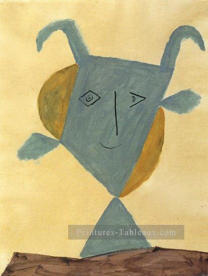 Tete faune vert 1946 cubiste Pablo Picasso Peintures à l'huile